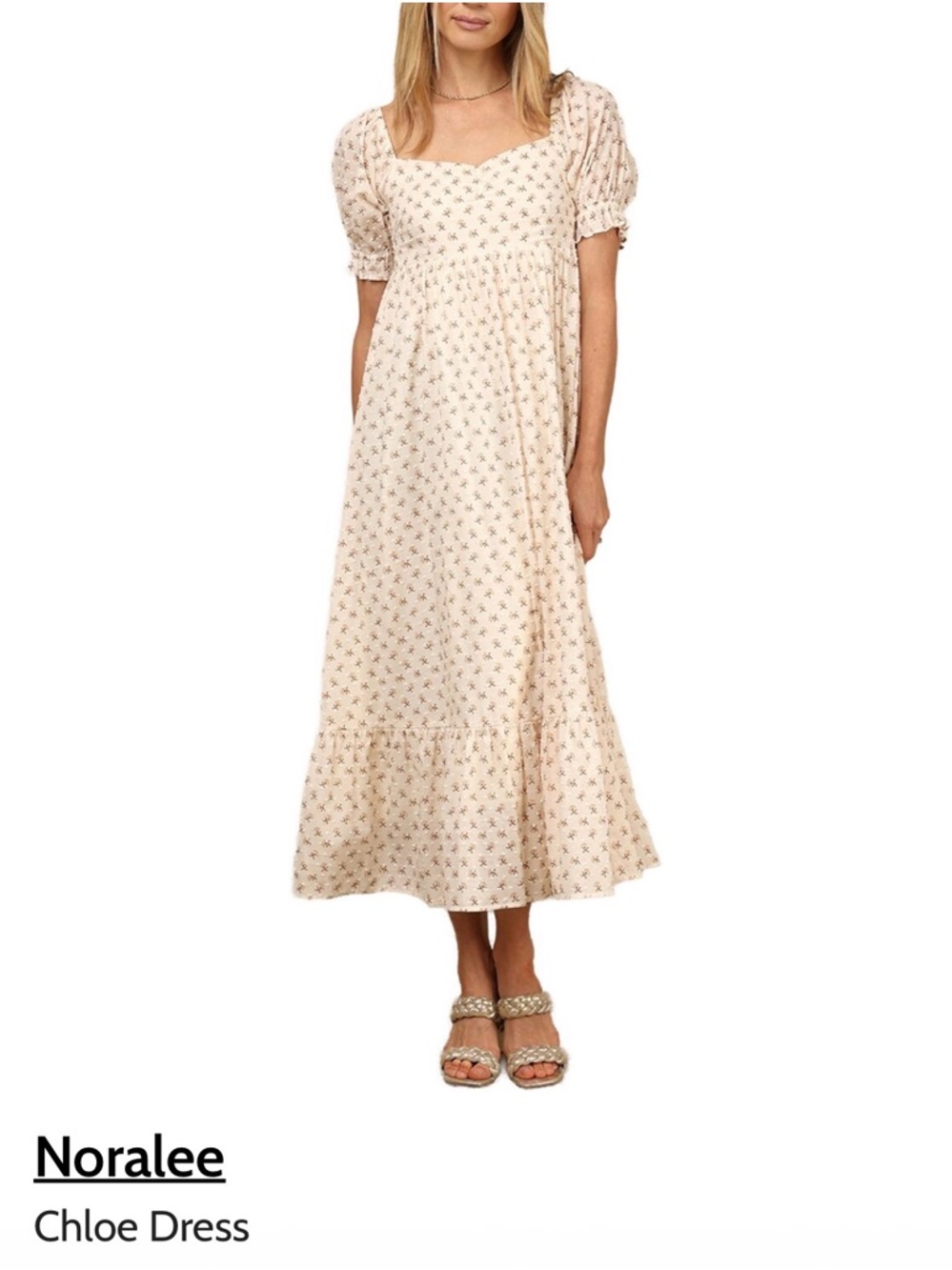 Cream Chloe Midi Mama & Toddler Dresses